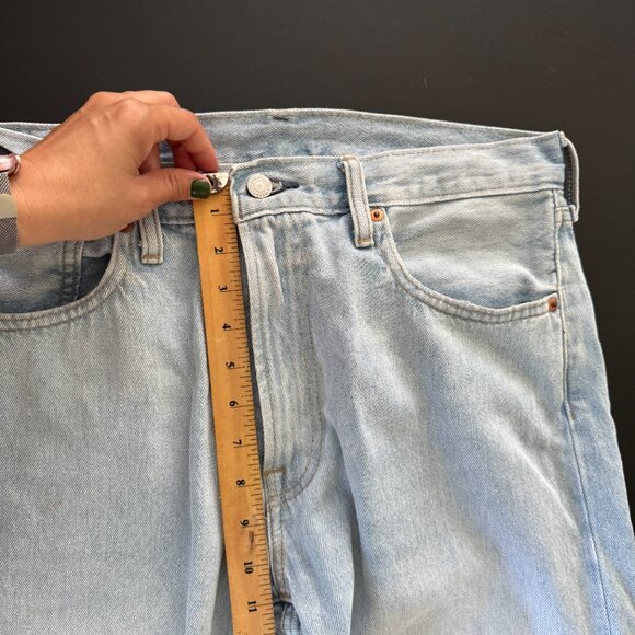 Levi’s 551Z Straight Leg Jeans Light Wash W32 Cropped Fit - Picture 9 of 15